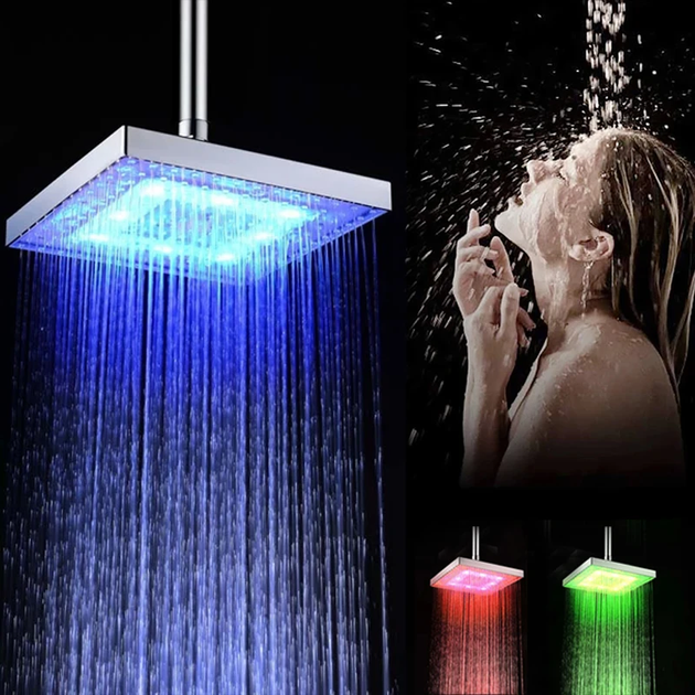 Насадка для душу RGB LED SHOWER світлодіодна, підсвітка, захисний мінігідрогенератор - Фото 2 Насадка для душу RGB LED SHOWER світлодіодна, підсвітка, захисний мінігідрогенератор - изображение 2