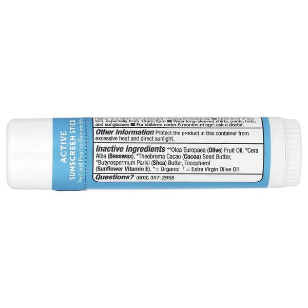 Сонцезахисний засіб Badger Active Sunscreen Stick SPF 35 18.4 грам - зображення 3