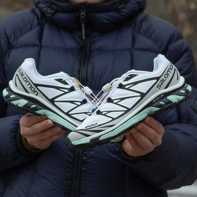 Кросівки Salomon XT-6 Adv White Black Blue 41 - изображение 6