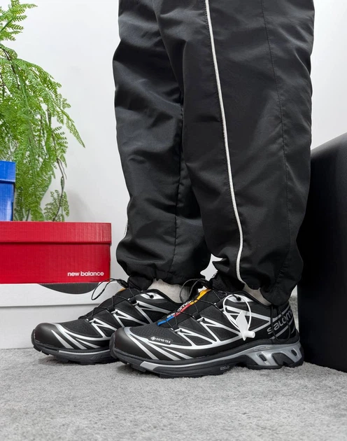 Кросівки Salomon XT-6 Black Silver Gore-Tex 40 - изображение 3