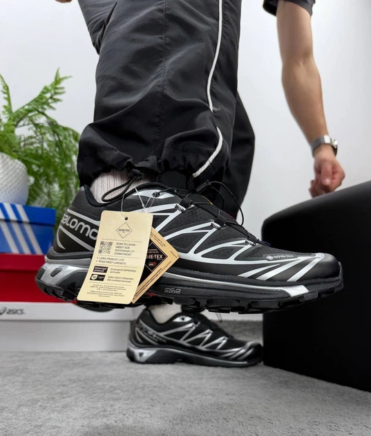 Кросівки Salomon XT-6 Black Silver Gore-Tex 40 - изображение 5