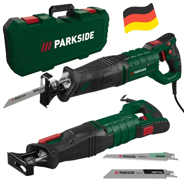 Сабельная пила на 850 Вт с регулировкой оборотов Parkside PFS 850 C3 ход 28 мм - изображение 2