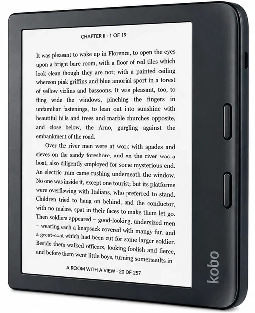 Электронная книга 7" Kobo Libra 2 / 32ГБ / Linux / Wi-Fi / Bluetooth / Сенсорный E-Ink экран (1680×1264) / Настраиваемая яркость / Влагозащищенность IPX8 / До 3 недель работы от батареи / Черный (N418-KU-BK-K-EP) (102413485) - Б/У - Фото 2 Электронная книга 7" Kobo Libra 2 / 32ГБ / Linux / Wi-Fi / Bluetooth / Сенсорный E-Ink экран (1680×1264) / Настраиваемая яркость / Влагозащищенность IPX8 / До 3 недель работы от батареи / Черный (N418-KU-BK-K-EP) (102413485) - Б/У - изображение 2