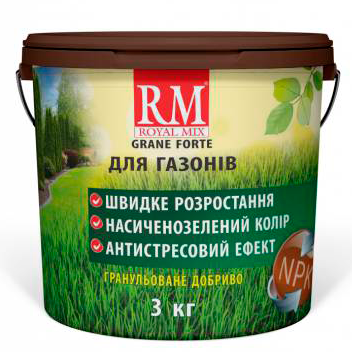 Комплексне добриво для газону Royal Mix 3 кг - Фото 1 Комплексне добриво для газону Royal Mix 3 кг - зображення 1