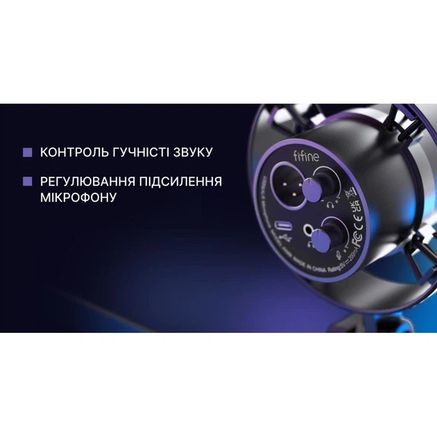 Микрофон Fifine K688 USB Black - изображение 5