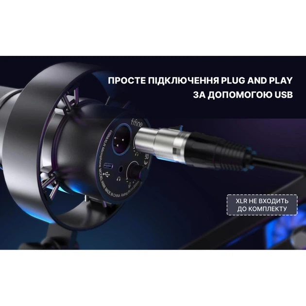 Микрофон Fifine K688 USB Black - изображение 8