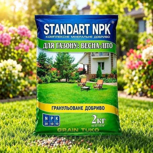 Комплексное удобрение для газона Standart NPK 2 кг - изображение 2