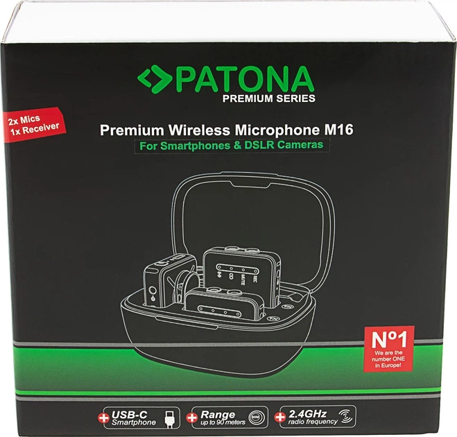Bezprzewodowy system mikrofonowy PATONA Premium M16 (4055655253215) - obraz 14