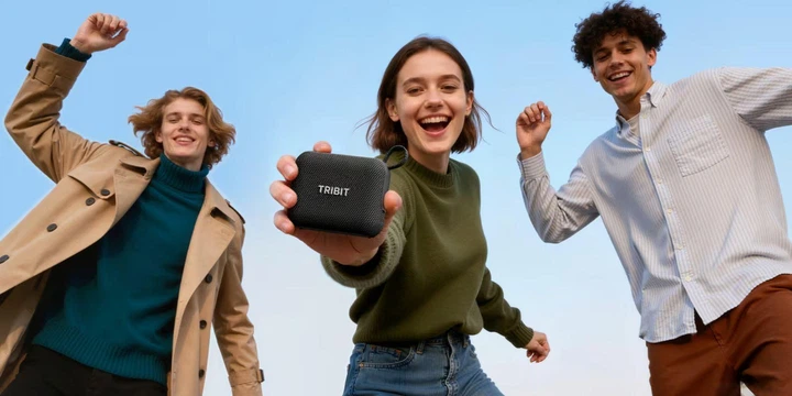 Колонка Tribit PocketGo Black (7 Вт, защита IP68, до 20 часов работы, Bluetooth 6.0, microSD) - изображение 12