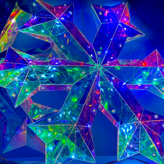 Світлодіодний нічник 50 cm від батарейок для перевірки 14 днів Snowflake - зображення 5