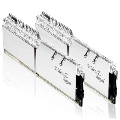 Модуль пам'яті для комп'ютера DDR4 32GB (2x16GB) 3200 MHz TridentZ RGB ROYAL Silver G.Skill - зображення 3