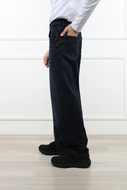 Джинси baggy чоловічі YUKI синій W33 ЦБ-00300453 - Фото 3 Джинси baggy чоловічі YUKI синій W33 ЦБ-00300453 - изображение 3