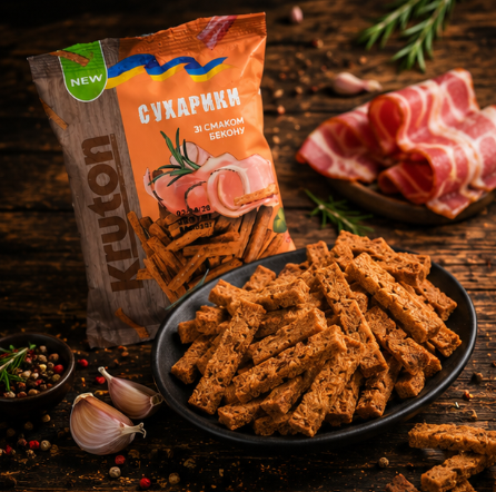Сухарики пшенично-ржаные со вкусом бекона к пиву 35 г - Фото 7 Сухарики пшенично-ржаные со вкусом бекона к пиву 35 г - изображение 7