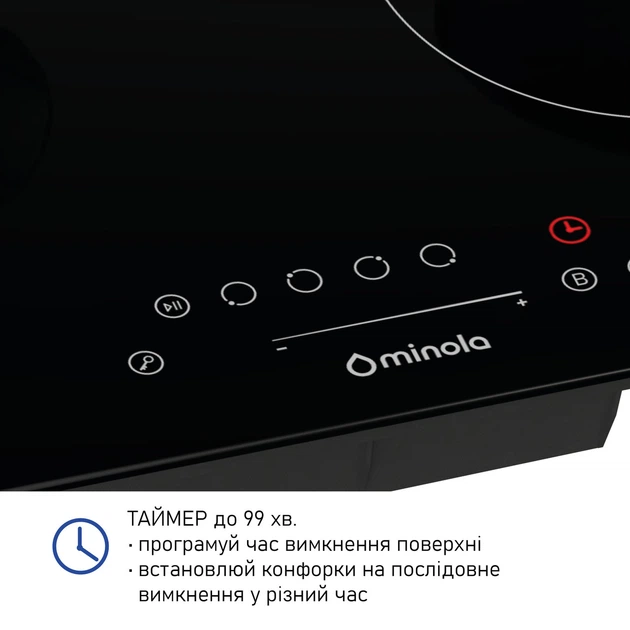 Поверхня індукційна Minola MIS 6075 TBL - изображение 7