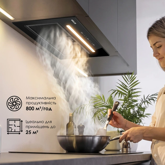 Вытяжка полновстраиваемая WEILOR LUNA WBG 55 BLACK - изображение 3