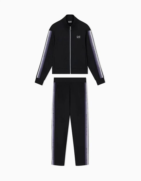 Женский спортивный костюм EA7 Emporio Armani в черном цвете - размер 24/48 (S)(7W001518/UС001/AF12501) - изображение 7