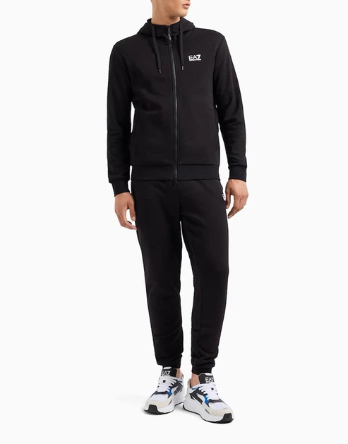 Мужской спортивный костюм EA7 Emporio Armani в черном цвете - размер 26/52 (L)(8NPV68/1200/PJVTZ) - Фото 2 Мужской спортивный костюм EA7 Emporio Armani в черном цвете - размер 26/52 (L)(8NPV68/1200/PJVTZ) - изображение 2