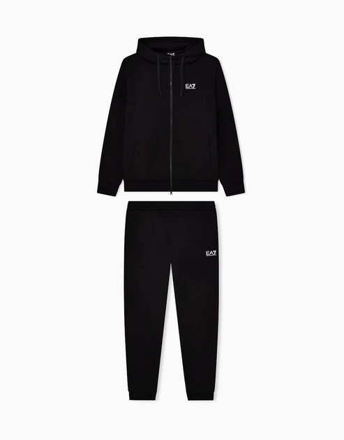 Мужской спортивный костюм EA7 Emporio Armani в черном цвете - размер 26/52 (L)(8NPV68/1200/PJVTZ) - Фото 6 Мужской спортивный костюм EA7 Emporio Armani в черном цвете - размер 26/52 (L)(8NPV68/1200/PJVTZ) - изображение 6