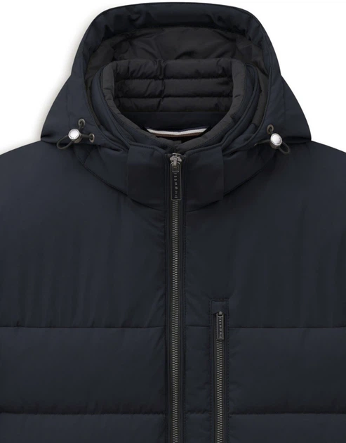 Мужская куртка Bugatti в темно-синем цвете с капюшоном - размер 30/60 (4XL)(21031/390/273213) - изображение 2