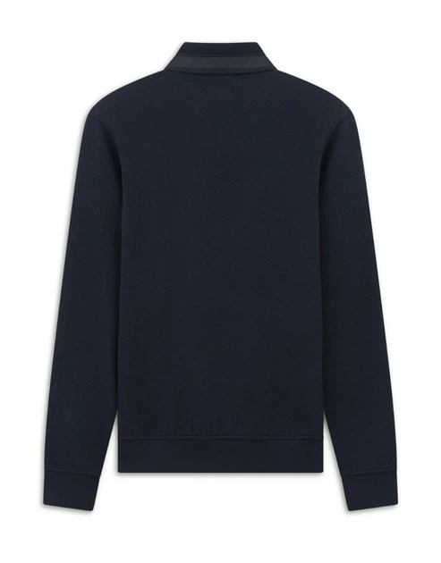 Мужская трикотажная кофта-бомбер Bugatti на молнии - размер 30/60 (4XL)(25174F/390/8750) - изображение 2