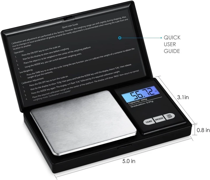 Ювелирные весы ACS MS-2020 1000gr/0.01g 2 батарейки типа ААА - Фото 1 Ювелирные весы ACS MS-2020 1000gr/0.01g 2 батарейки типа ААА - изображение 1