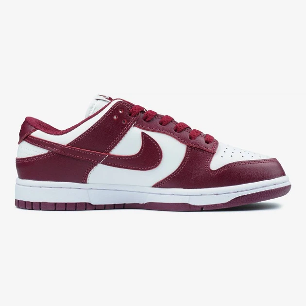 Жіночі кросівки Nike Dunk Low Team Red Bordo White 38 - Фото 8 Жіночі кросівки Nike Dunk Low Team Red Bordo White 38 - изображение 8