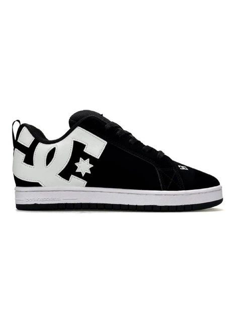 Чоловічі кросівки DC Shoes Court Graffik M Black White 43 - Фото 3 Чоловічі кросівки DC Shoes Court Graffik M Black White 43 - зображення 3