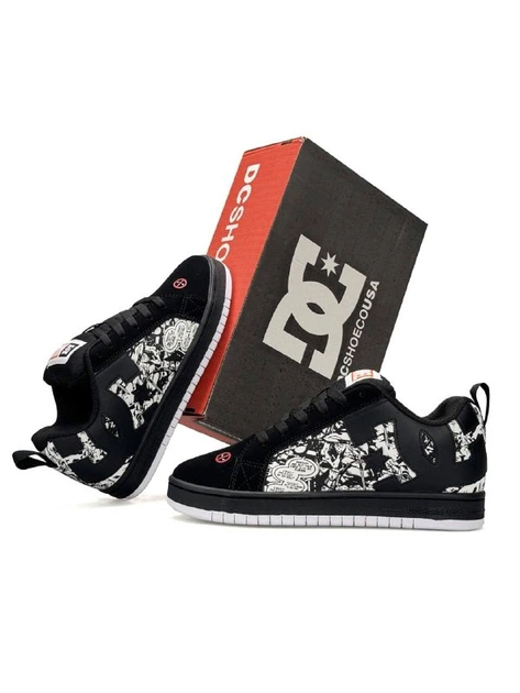 Жіночі кросівки DC x Marvel Deadpool Court Graffik Black White 38 - Фото 9 Жіночі кросівки DC x Marvel Deadpool Court Graffik Black White 38 - изображение 9