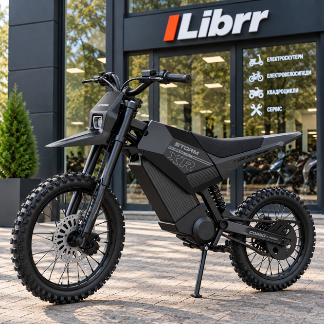 Електричний діртбайк Corso Storm E-2500 Neo 2500W 60V 27Ah До 70 км/год Запас ходу до 80 км Ендуро електромотоцикл - изображение 2