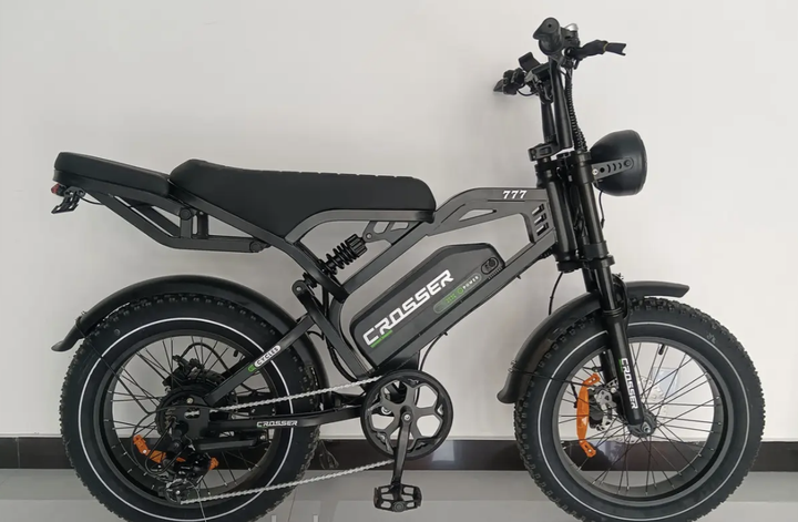 Електровелосипед Crosser 777 48V 500W 15Ah Літієва батарея Фетбайк 20x4.0 Гідравлічні гальма - изображение 2