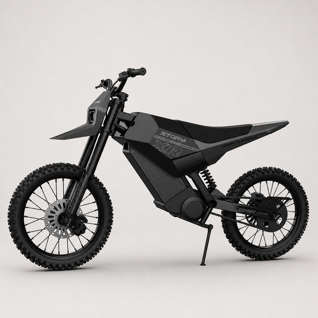 Електрокросбак Corso Storm E-2500 Neo XR-34090 2500 W пік 4000 W 60 V 27 Ah 70 км/год діртбайк Чорний - изображение 5