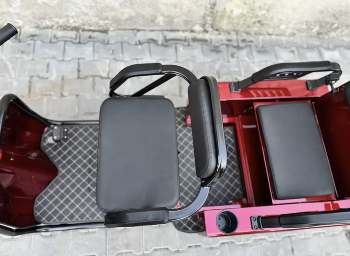 Триколісний електроскутер Crosser Transit TR-5 1200W 72V 24Ah Графенові АКБ 2 кошики електротрайк - изображение 7