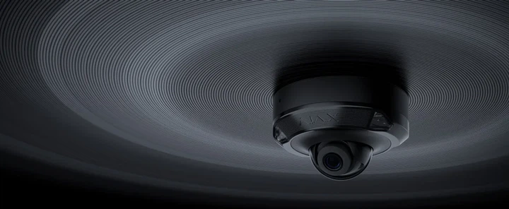 IP-камера проводная Ajax DomeCam Mini HL black, 8 МП, 2.8 мм, гибридная подсветка IR 15 м, белый LED 15 м, Poe, True WDR, IP 65, ИК 15 м, аудио, угол обзора 100° до 110°, мини купольная, черная. - изображение 2
