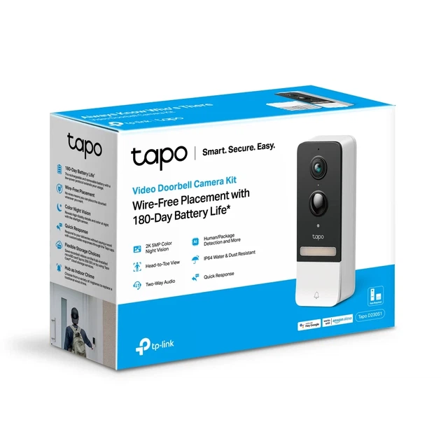 Умный видеозвонок с аккумулятором TP-LINK Tapo D230S1 - изображение 5