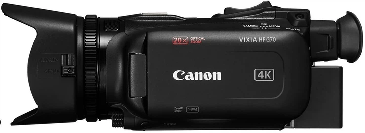 Цифрова відеокамера Canon Legria HF G70 4K 20x зум 3,5" чорна - зображення 9