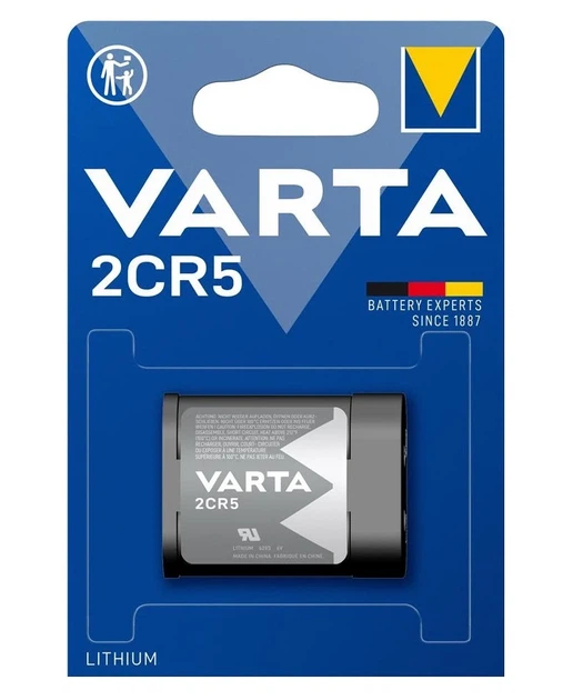 Батарейка литиевая Varta 2CR5 1600 мАч 3-6 В блистер 1 шт - изображение 2