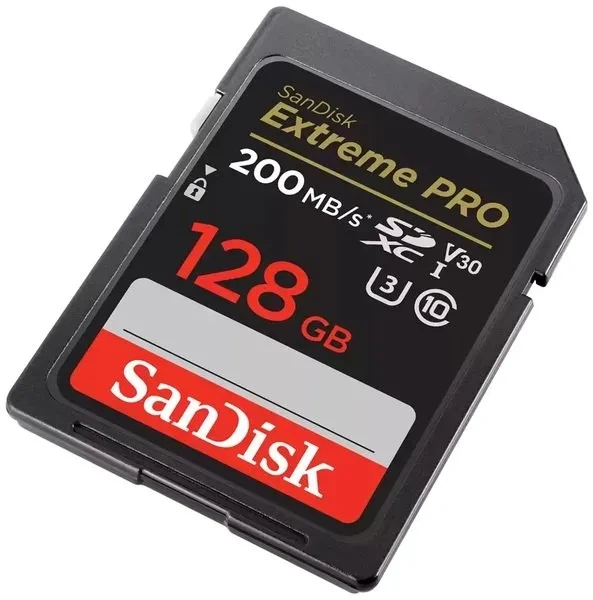 Карта памяти SanDisk SD 128GB UHS-I V30 200MB/s Красная - изображение 2