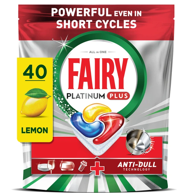 Капсули для посудомийних машин Fairy Platinum Plus Все-в-1, 40 шт - зображення 2