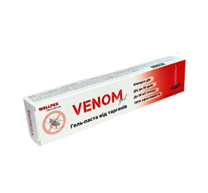 Гель-паста від тарганів Venom Gel 35 мл у шприці-дозаторі (P000324) - Фото 1 Гель-паста від тарганів Venom Gel 35 мл у шприці-дозаторі (P000324) - зображення 1