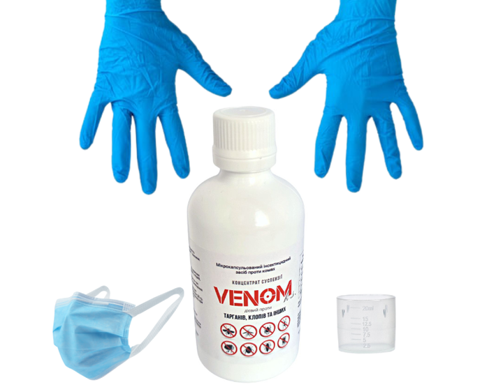 Концентрат от мух комаров тараканов клопов Venom k.s. 100 мл (P000323) - Фото 4 Концентрат от мух комаров тараканов клопов Venom k.s. 100 мл (P000323) - изображение 4