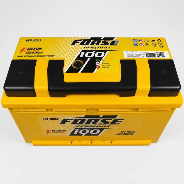 Автомобильный аккумулятор Forse 100Ah 850A R+ 12V - изображение 2