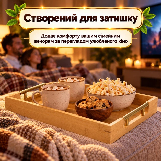 Разнос из бамбука для подачи еды поднос деревянный 41х29 см для завтрака в постель с металлическими ручками высокими бортиками 5 см для закусок кофе чая выпечки сервировки посуды духов украшений пикника прямоугольный кухонный GDragon Бежевый 78_2_41_1 - Фото 13 Разнос из бамбука для подачи еды поднос деревянный 41х29 см для завтрака в постель с металлическими ручками высокими бортиками 5 см для закусок кофе чая выпечки сервировки посуды духов украшений пикника прямоугольный кухонный GDragon Бежевый 78_2_41_1 - изображение 13