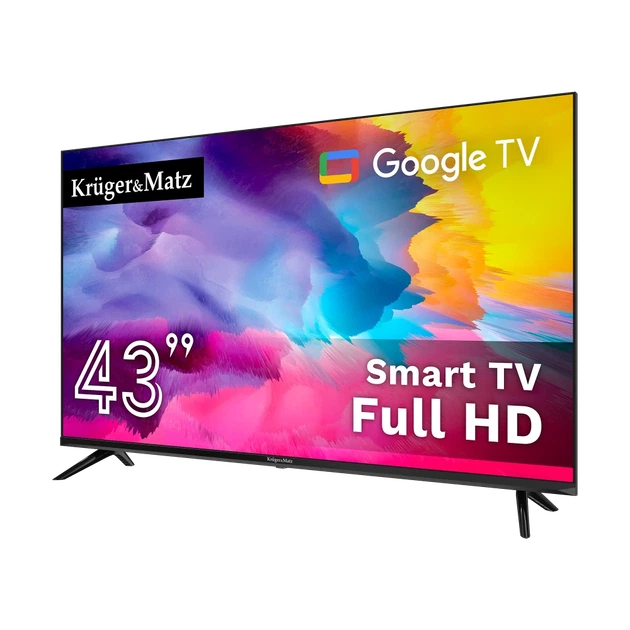 Телевизор Krüger&Matz 43" FHD Google TV DVB-T2/S2/T/C H.265 HEVC (KM0243FHD-G) - изображение 2