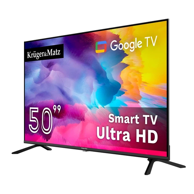 Телевизор Krüger&Matz 50" UHD Google TV 5.0 DVB-T2/T/C H.265 HEVC (KM0250UHD-G2) - Фото 2 Телевизор Krüger&Matz 50" UHD Google TV 5.0 DVB-T2/T/C H.265 HEVC (KM0250UHD-G2) - изображение 2