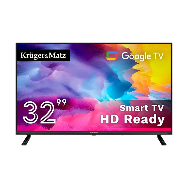 Телевизор Krüger&Matz 32" HD Google TV 5.0 DVB-T2/S2/T/C H.265 HEVC (KM0232HD-G) - Фото 1 Телевизор Krüger&Matz 32" HD Google TV 5.0 DVB-T2/S2/T/C H.265 HEVC (KM0232HD-G) - изображение 1