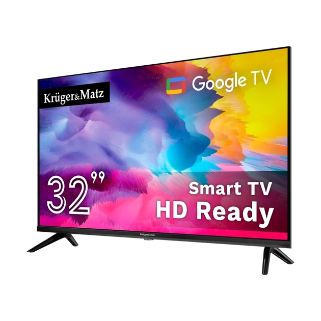 Телевизор Krüger&Matz 32" HD Google TV 5.0 DVB-T2/S2/T/C H.265 HEVC (KM0232HD-G) - Фото 2 Телевизор Krüger&Matz 32" HD Google TV 5.0 DVB-T2/S2/T/C H.265 HEVC (KM0232HD-G) - изображение 2