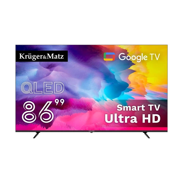 Телевизор Krüger&Matz 86" QLED UHD Smart DVB-T2/S2 H.265 (KM0286UHD-G2) - Фото 1 Телевизор Krüger&Matz 86" QLED UHD Smart DVB-T2/S2 H.265 (KM0286UHD-G2) - изображение 1
