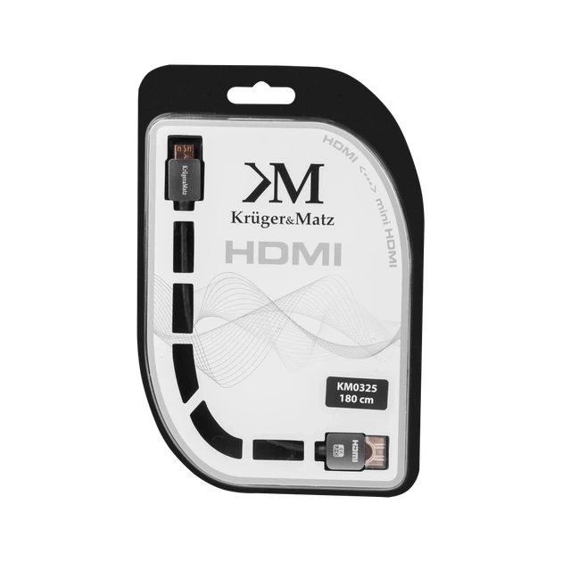 Кабель HDMI - mini HDMI (A-C) 1.8 м Krüger&Matz (KM0325) - Фото 3 Кабель HDMI - mini HDMI (A-C) 1.8 м Krüger&Matz (KM0325) - изображение 3