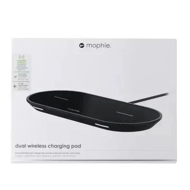 Беспроводное зарядное устройство Mophie Universal Wireless Dual 2x10W Black (848467099294) - изображение 5