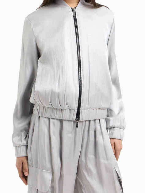 Бомбер женский Armani Exchange 10551738 XL Серый (1162830753) - изображение 7